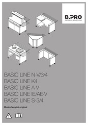 B.Pro BASIC LINE A-V Mode D'emploi Original