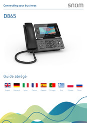 Snom D865 Guide Abrégé