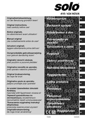 Solo 410 NOVA Notice Originale