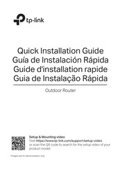 Tp-Link TL-MR110-Outdoor V1 Guide D'installation Rapide