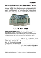 Lemeks Palmako PA44-4254 Assemblage, Manuel De Montage Et D'entretien