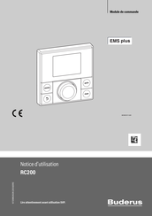 Buderus EMS plus RC200 Notice D'utilisation