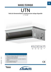Galletti UTN 8A Manuel Technique