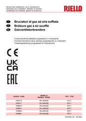 Riello 3788840 Instructions Pour Installation, Utilisation Et Entretien