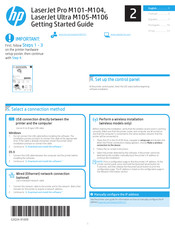 HP LaserJet Pro M101 Guide De Démarrage