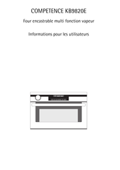 Aeg COMPETENCE KB9820E Informations Pour Les Utilisateurs