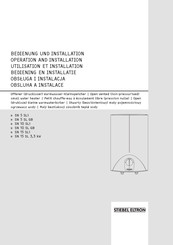 Stiebel Eltron SN 15 SL 3,3 kW Manuel D'utilisation Et D'installation