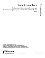 Alliance Laundry Systems SU200L Traduction Des Instructions Originales