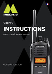 Midland G18 PRO Manuel D'instructions