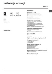 Hotpoint Ariston BWMD 742 Mode D'emploi