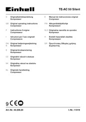 EINHELL TE-AC 50 Silent Instructions D'origine