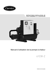 Carrier 61CW-Z 392 Manuel D'utilisation