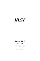 Msi PRO MP275Q Guide D'utilisation