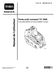 Toro TX 1000 Manuel De L'utilisateur