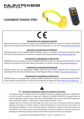 Num'axes CANIBEEP RADIO PRO Mode D'emploi