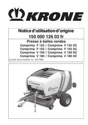 Krone Comprima F 125 Notice D'utilisation D'origine