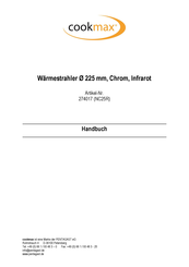 cookmax LR25R-W Manuel D'installation, Utilisation Et Entretien