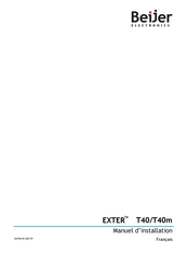 Beijer Electronics EXTER T40m Manuel D'installation