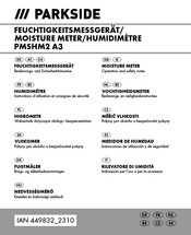 Parkside PMSHM2 A3 Instructions D'utilisation Et Consignes De Sécurité