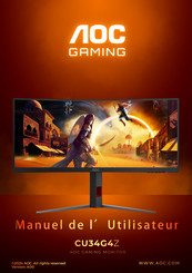 Aoc GAMING CU34G4Z Manuel De L'utilisateur