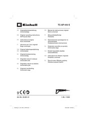 EINHELL TC-AP 650 E Instructions D'origine