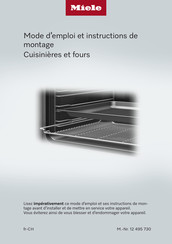Miele H 2456-60 B Mode D'emploi Et Instructions De Montage
