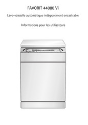 AEG FAVORIT 44080 Vi Informations Pour Les Utilisateurs