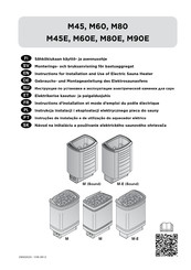 Harvia Top Steel M45 Instructions D'installation Et Mode D'emploi