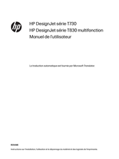 HP DesignJet T830 Série Manuel De L'utilisateur