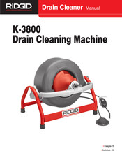 RIDGID K-3800 Manuel D'utilisation