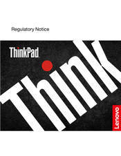 Lenovo ThinkPad X13s Gen 1 Manuel De Régulation