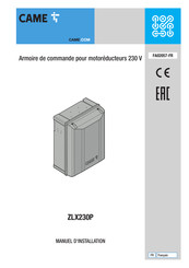 Came ZLX230P Manuel D'installation