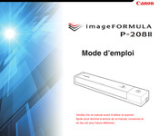 Canon imageFORMULA P-208II Mode D'emploi