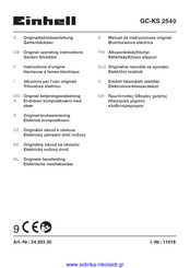 EINHELL GC-KS 2540 Instructions D'origine
