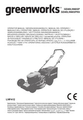 Greenworks GD40LM46SP Manuel Opérateur