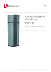 Alpha Innotec WWB 190 Manuel D'utilisation Et D'installation