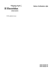 Electrolux ARTHUR MARTIN ACM 30325 W Notice D'utilisation