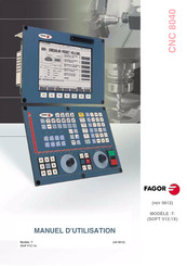 Fagor CNC 8040 Manuel D'utilisation