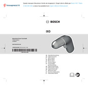Bosch IXO Notice Originale