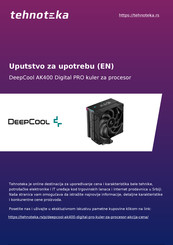 Deepcool AK400 DIGITAL Serie Manuel D'utilisation