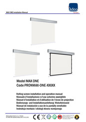ADEO SCREEN MAX ONE Manuel D'installation
