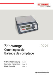 Soehnle Professional 9221 Mode D'emploi