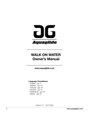 Aquaglide WALK ON WATER Manuel Du Propriétaire