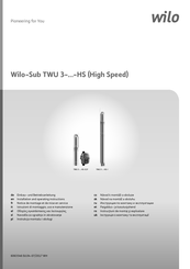 Wilo Sub TWU 3-HS Série Notice De Montage Et De Mise En Service