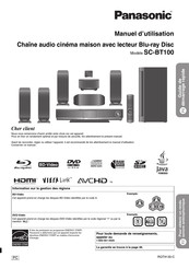 Panasonic SC-BT100 Manuel D'utilisation
