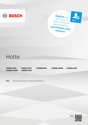 Bosch DWB98JQ50B Manuel D'utilisation Et Notice D'installation