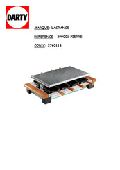 Lagrange 199 001 Mode D'emploi