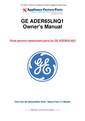 GE ADEH50 Manuel D'utilisation