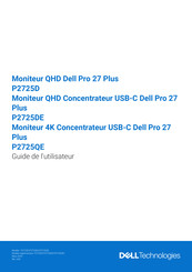 Dell QHD Dell Pro 27 Plus P2725D Guide De L'utilisateur