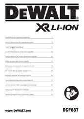 DeWalt DCF887 Traduction De La Notice D'instructions Originale